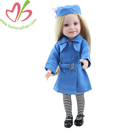 Blue Dolls Coat with Legging