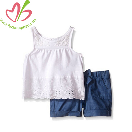 cute and comfortable baby denim sest