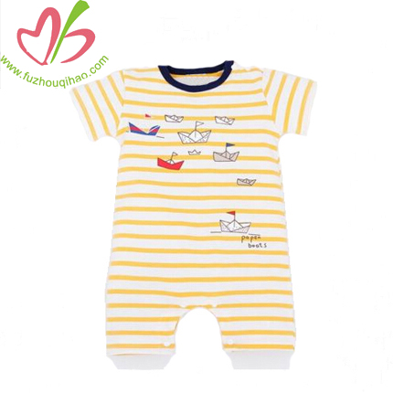 cute stripe infant bodysuit