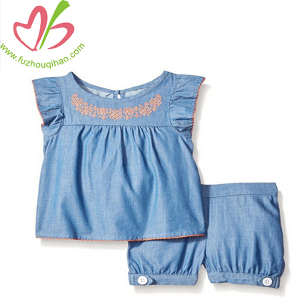 cute baby denim sets