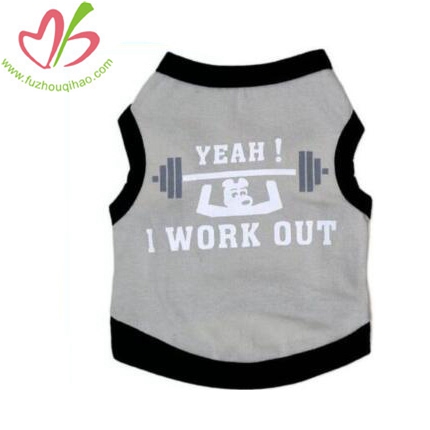 Pet Clothing Sports Vest T-shirt Weightlifting Elaborate Dog T-shirt