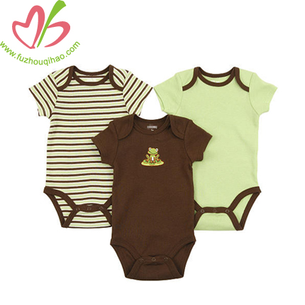 cute stripes contrast color baby onesie, baby boy romper, baby clothes