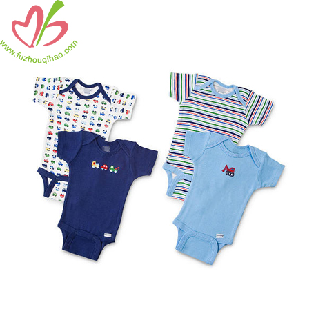 baby romper with printing, stripes baby onesie, colorfull baby boy designs