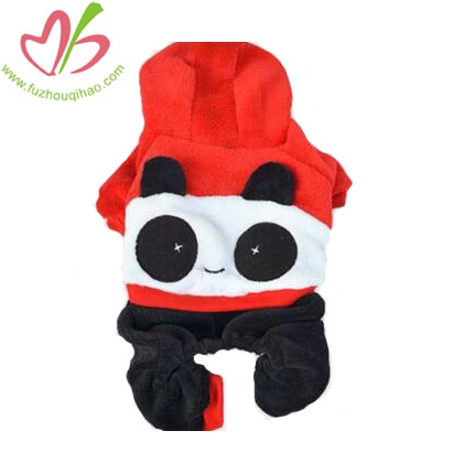 Coral Velvet Fabric Panda Popular Pet Clothes