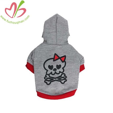 Autumn Winter Print Cute Skull For Dog Hoodies