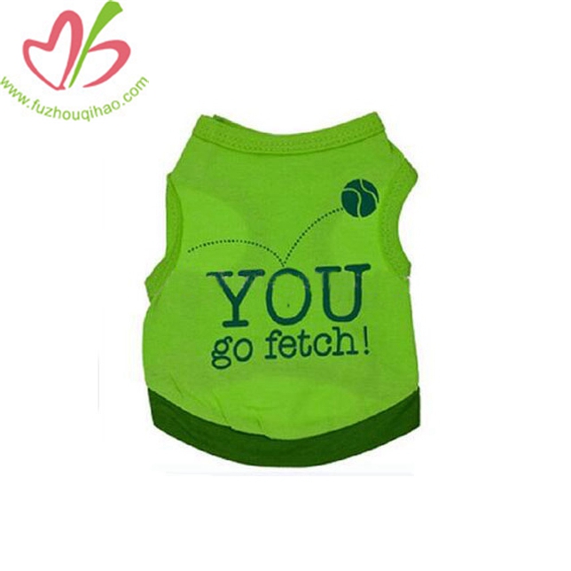 Green Baseball Puppy Dog Pet Cat Vests