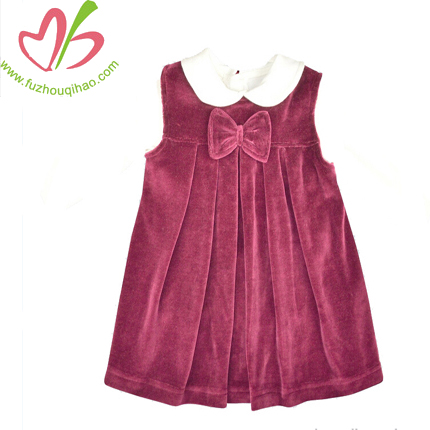 girl's velvet pinafore dresses