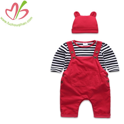 3pcs cute baby overalls bubbles&cute hat