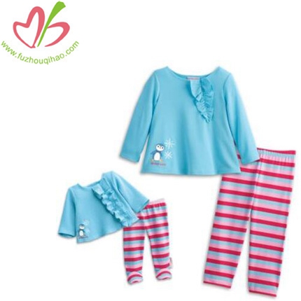 Girl's leggings outfit with printing