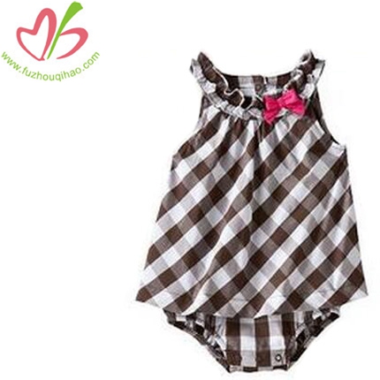 100%Cotton Gingham Bodysuits