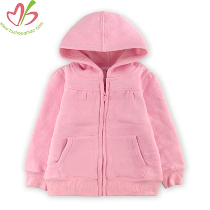 Pink Children Zipper Hoody