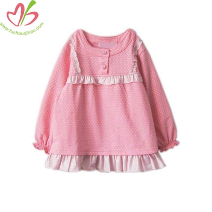 New Design Girl Tunic Blouse Pink Color