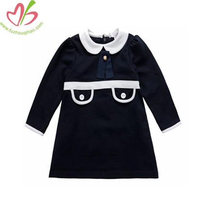 Navy Princess Dress for Girls