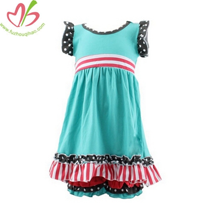 New Arrival Girls Short Ruffle Pants Wholesale Suits