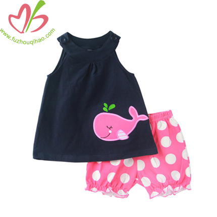 Boutique Kids Clothing Set with Applique