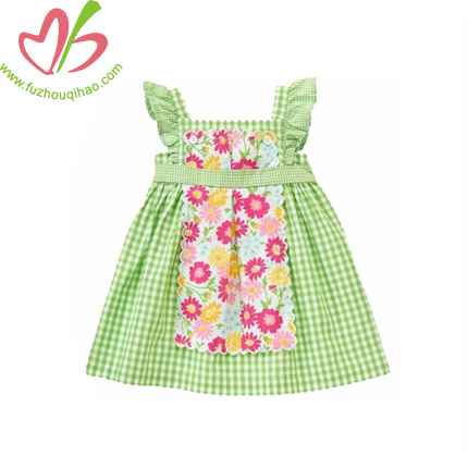 Plaid Children Girl's Frock Dress