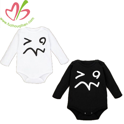 Newborn Wear Baby Romper Face Print