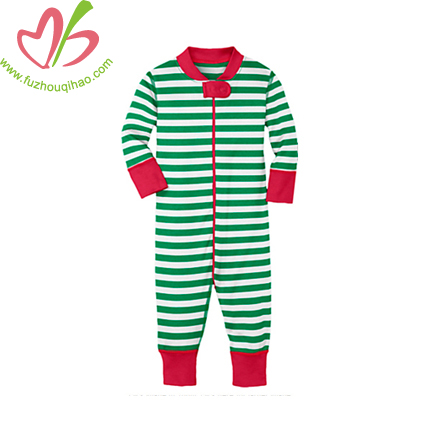Christmas Color Toddler Infant Jumpsuit With Zipper