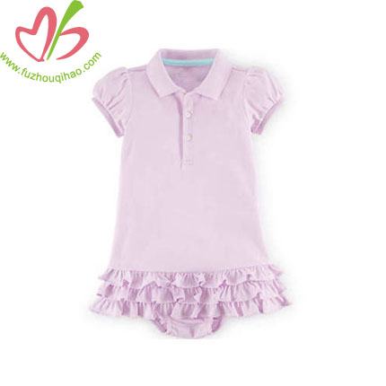 Light Purple Baby Dressy Romper 0-24M