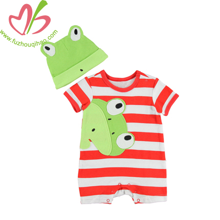 Frog Design Baby Outfits with Caps
