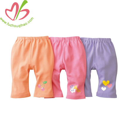 100%cotton lovely soft hand feel baby long pants