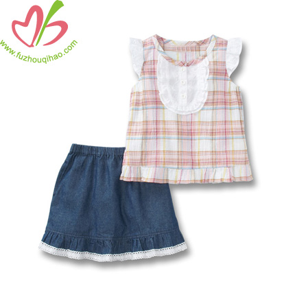 Cute And Fashion Baby Suits Top And Skirts