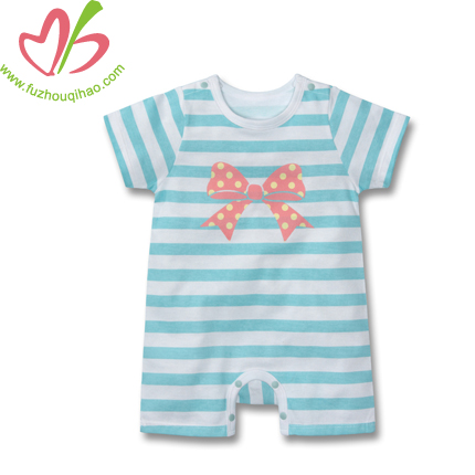 Kids Baby Girls sleeves Romper Mint-12 Months