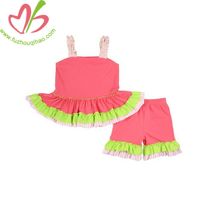 Coral Infant Girl's Shorts Legging Sets