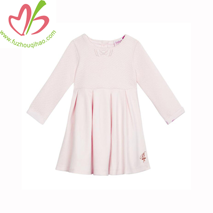 Beautiful Girl Winter Dress Pink Cotton Children Formal Dresses For Wedding And Pary Dresses Ready