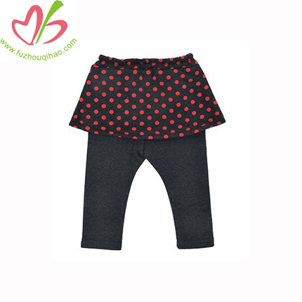 Baby Warm Pants Baby Girls Trousers Winter Legging Pants with Dot Print