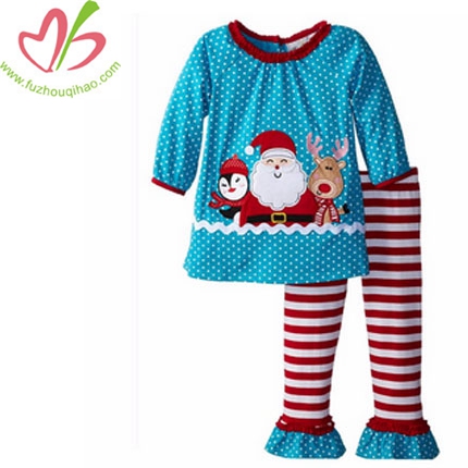 Christmas Santa 2pcs Ruffle Outfit