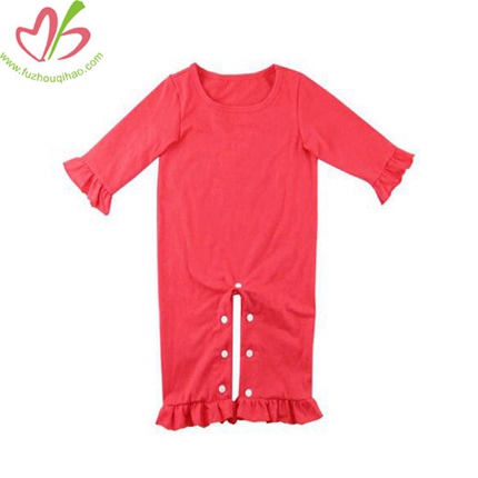Cotton One Piece Baby Girl's Romper