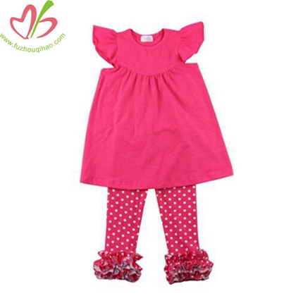 Hot Sale Valentines Girls Outfit Newest Cotton Spring Clothes