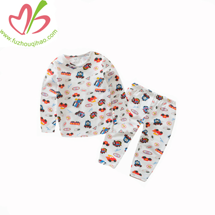 Full Printing Long Sleeves Boy Pajamas, Boy Sleeping Wear