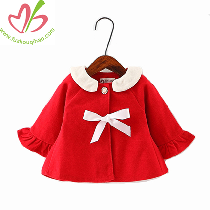 Cute Little Red Girl Jacket, Girl Overcoat, Girl Cloak