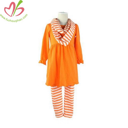 Girls's 3 pcs Clothing Set with Scarf