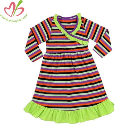 Custom Stripe Girls' One Piece Clothes