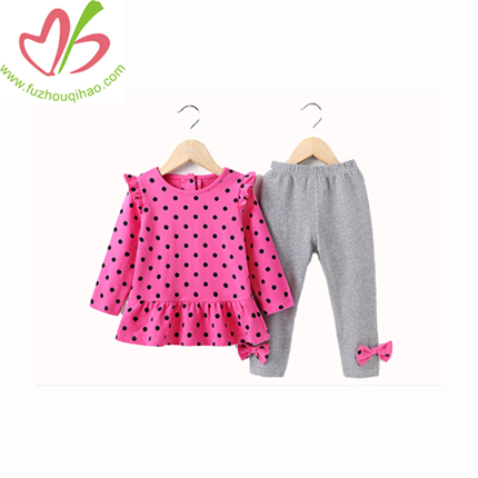 Custom Kid Girls Wear Clothes Matching Children's Clothing Sets Of Online