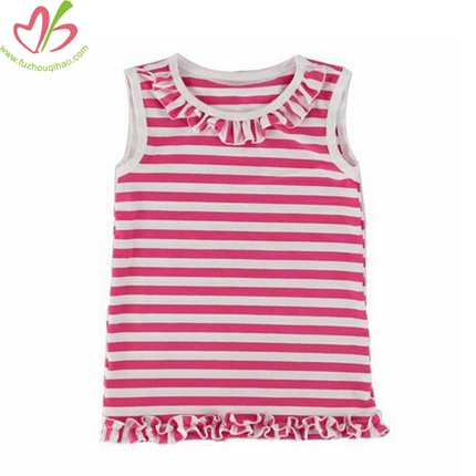 Best Selling Kids Clothing Ruffle Shirt High Quality