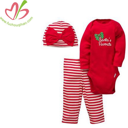 Baby Girls 3 Piece Set - Bodysuit, Cap and Pant