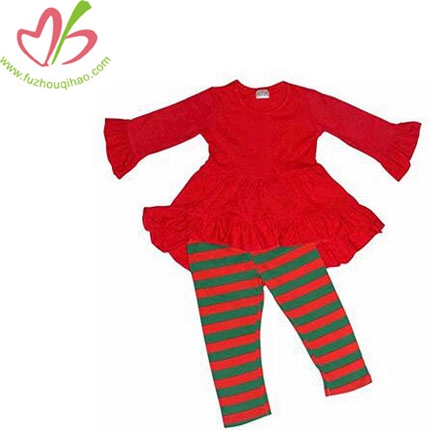 Baby Girls Christmas Ruffle Winter Outfit
