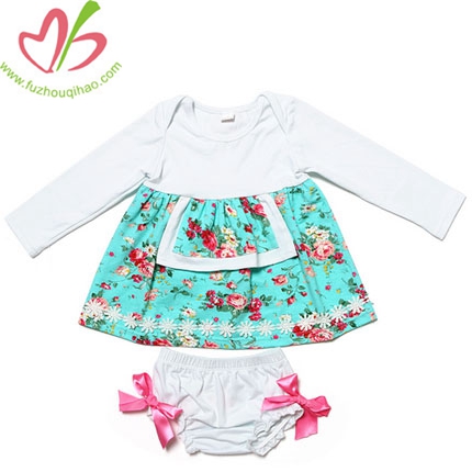 Best Selling Cheap Spring Baby Girls Boutique Clothing Sets