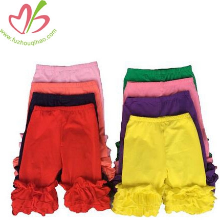 Girls 100%Cotton Colorful Ruffle Short