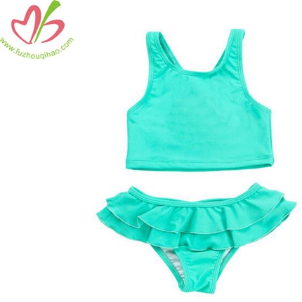 Soild Color 2 Pcs Swimwear