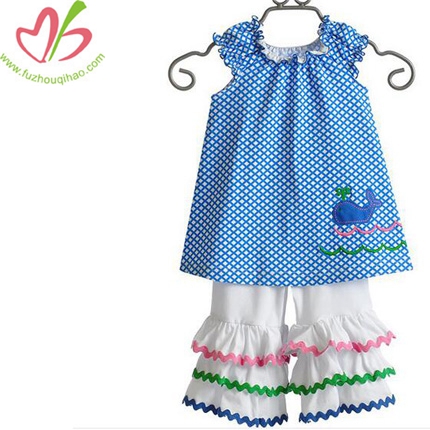 100% Cotton Blue Dolphin Kids Clothes