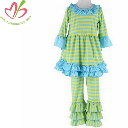 Girls Clothes Tops & Striped Pants Sets