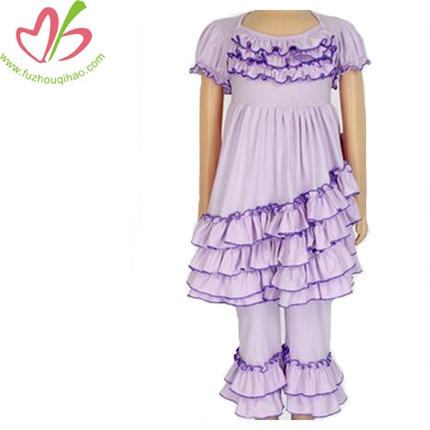 Girls Ruffle 2pcs Outfit Top And Pant