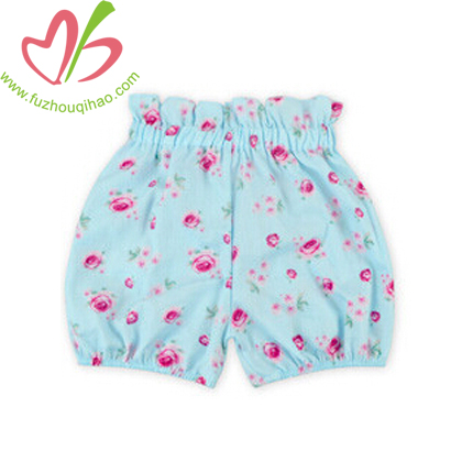 Fashion High Waist Designs Girls Floral Bloomers Shorts