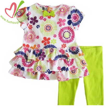 Floral Baby Girl's Clothing Set