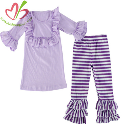 Girl's Triple Ruffles Pants Set